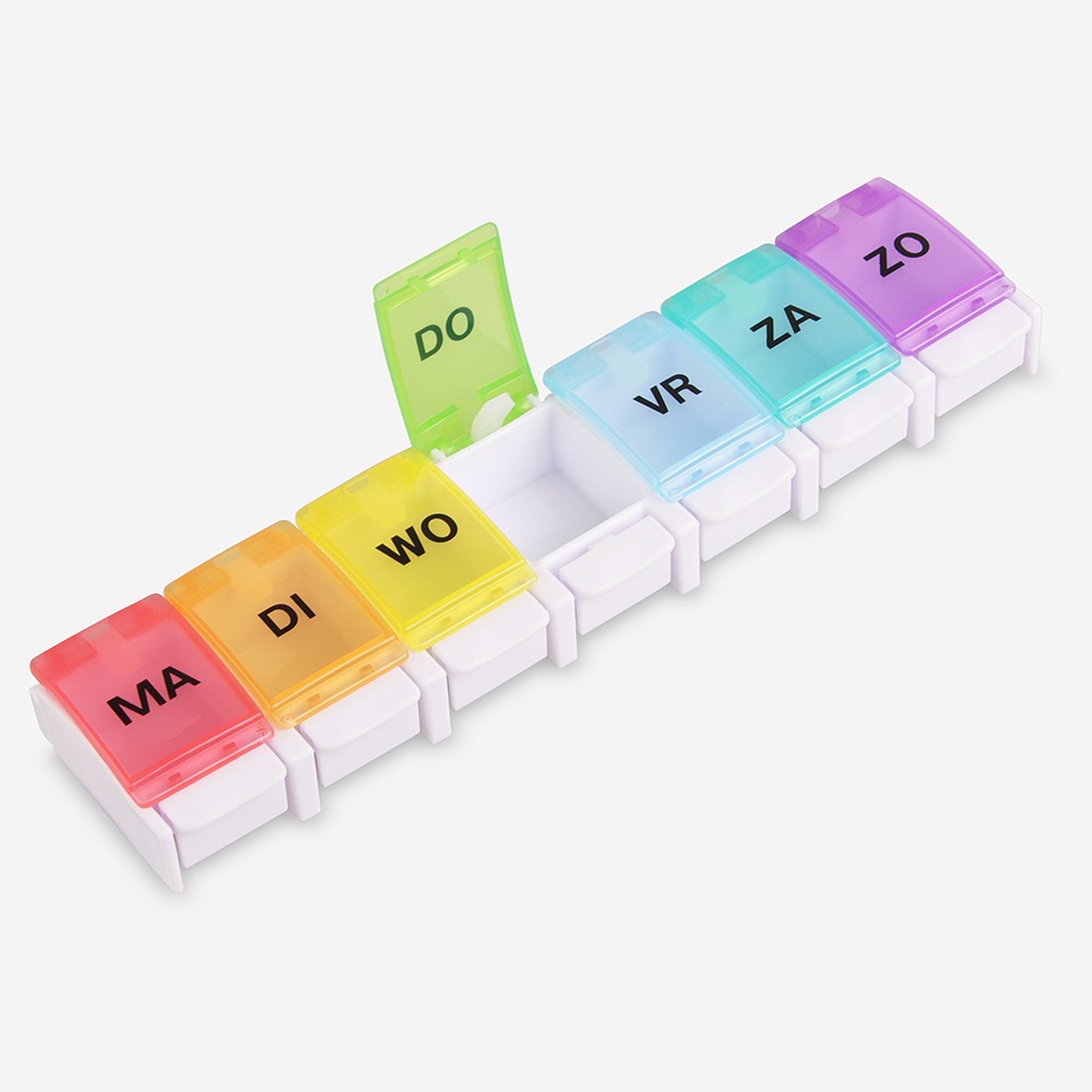 Pillendoos 7 dagen (kleuren) - Afbeelding 2